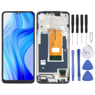 OEM LCD Screen Replacement Display Touch Digitizer Frame For Realme V20 RMX3611