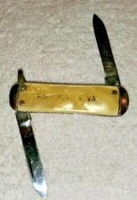 Small USA Souvenir keychain POCKET KNIFE FORT MONROE VA ft 