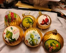 Grinch Movie Christmas Tree Ornament set of 6 ornaments The Grinch Who Stole
