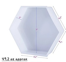 Large Heaxagonal Silicone Mould for Resin, 7 x 2 Inches by LetsResin Arts Hobby