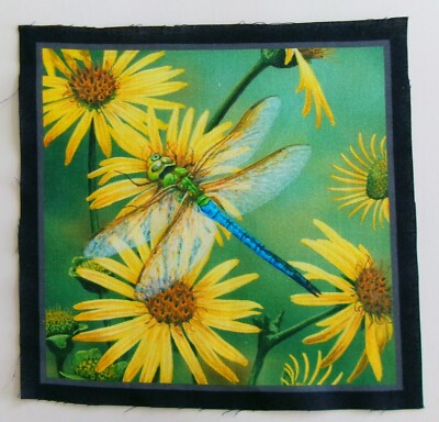 Dragonfly Facing Left - Yellow Daisies 7'' L x 7 1/4'' W Picture Frame
