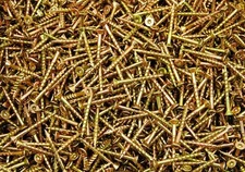 (700) Torx T20 Star Flat Head 8 x 1-5/8 Yellow Zinc Type 17 Outdoor Wood Screw