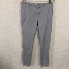 Urban Outfitters Skinny Fit Chino Pants Mens 30x32 (Fits32x31) Light Gray Preppy