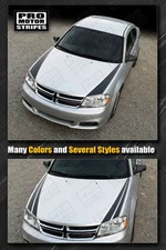 Dodge Avenger Hood Side Accent Stripes Decals 2008 2009 2010 Pro Motor