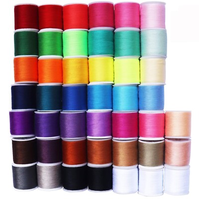 45 spools Sewing Thread Kits Polyester for Hand & Machine Sewing Total 4500ya...