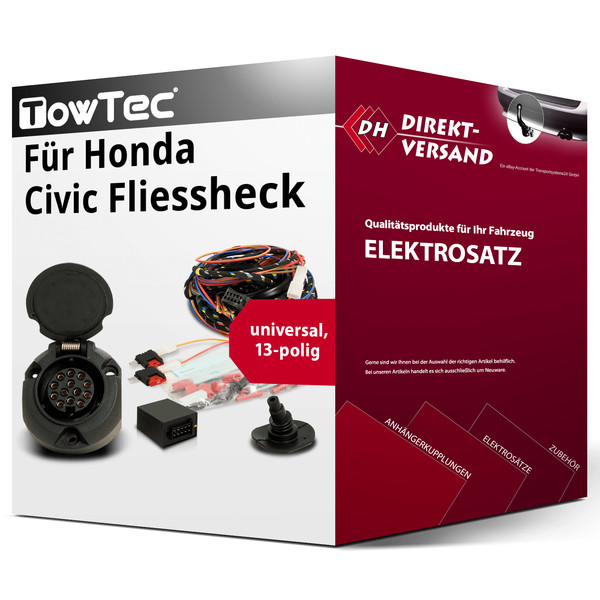 E-Satz 13Polig Universell für Honda Civic Fliessheck 10.1995-10.2001 Neu-image