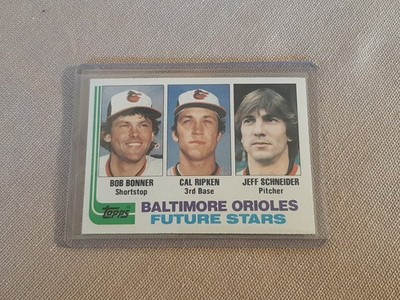 '82 Topps Baltimore Orioles Team Future Stars 21 Baseball Card Cal Ripken Rookie