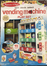 Melissa  Doug Sort, Stock, Select Wooden Vending Machine Play Set