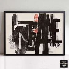 John Coltrane jazz poster - Frankfurt - 1962
