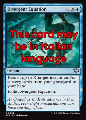 MTG 4x DIVERGENT EQUATION EXC - DIVERGENTE GLEICHUNG 43 - SOS - MAGIC