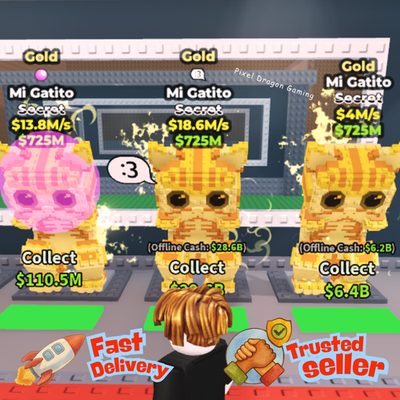 #ad STEAL A BRAINROT🧠Gold Mi Gatito Random M s🧠🌞 Cheap Fast 🚀 $3.99