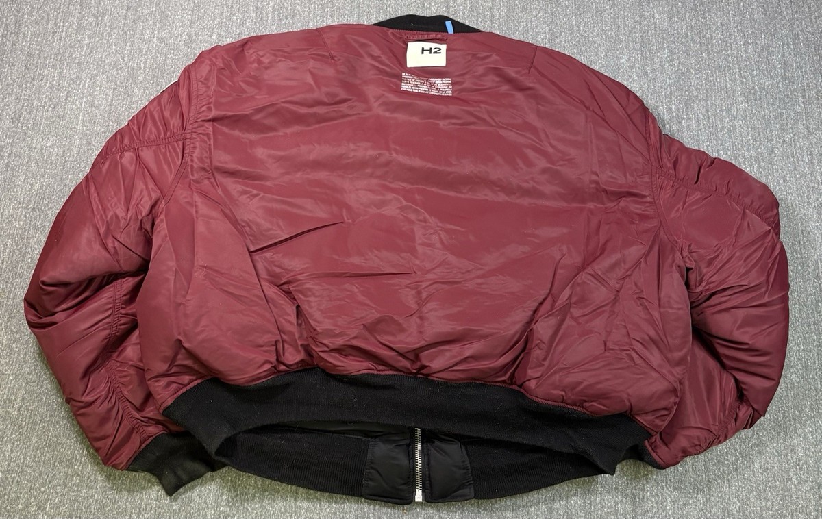 NWT H2 Heron Preston X H&M Reversible Flight Bomber Jacket Sz XL