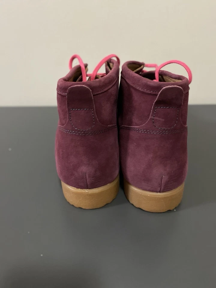 Botas Chukka Hush Puppies Para Hombres Bridgeport Rojo Vino Gamuza Talla 13 EE. UU. NUEVAS SIN ETIQUETAS Foto 4 de 4