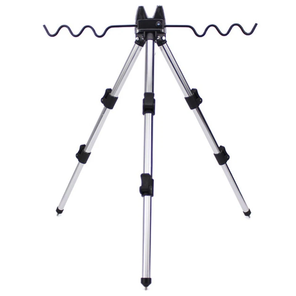 For Manuale Canne da Pesca Supporto Attrezzatura Pieghevole Argento/Rosso / Bule - Immagine 2 di 4