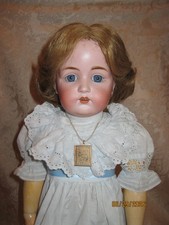 ANTIQUE KESTNER 214 BISQUE HEAD DOLL ON BJ COMPO BODY - 22" TALL