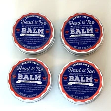 4 Packs Trader Joe's Head to Toe Moisturizing Balm Sealed No Greasy 2 Oz Each