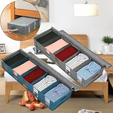 Under Bed Storage Bag Box Clothes Organizer Chest Shoes Container Home Closet US
