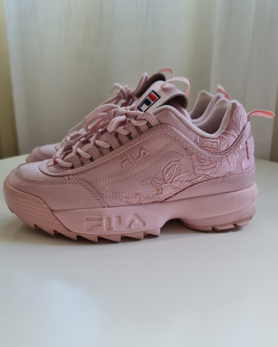 Disruptor Pink Fila Pink Women FILA Disruptor II Embroidery