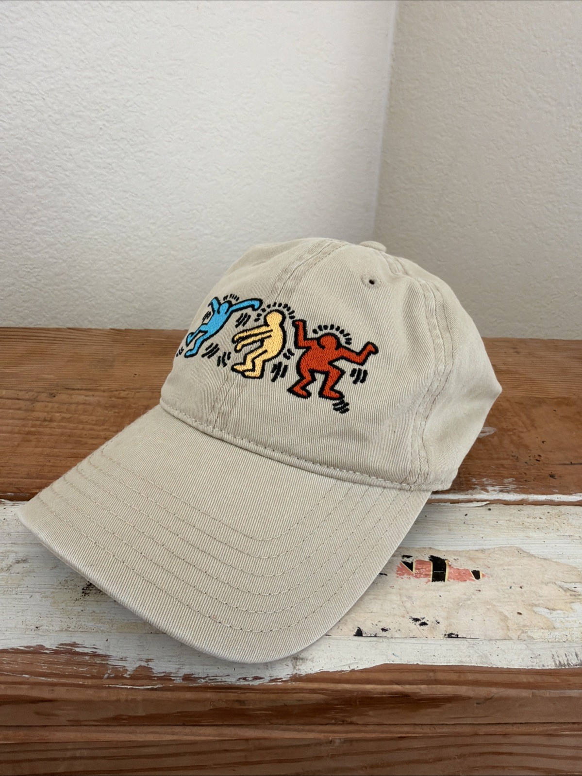 Keith Haring Snapback Hat Mad Engine Dancing Figu… - image 1