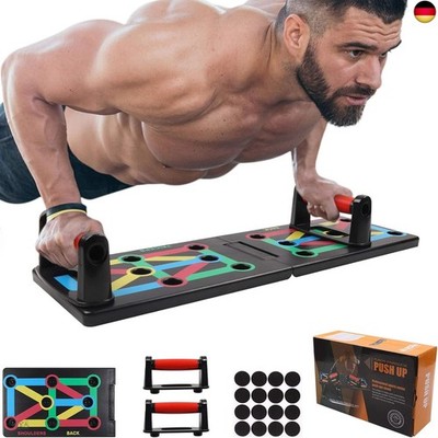 Push-Up Rack Board, 12-in-1 Foldable Multifunctional Home Training Fitness