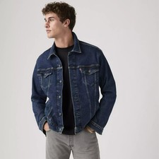 Levi's Trucker Jacket Size Small NEW Original DARK WASH