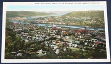 Bird's Eye View of Franklin, PA Postcard - Chicago Pneumatic Tool Co.