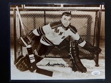 GUMP WORSLEY SIGNED 8X10 PHOTO W/ JSA COA CERT AUTO NEW YORK RANGERS