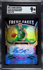 Payton Pritchard 2020-21 Certified Fresh Faces Signatures Camo Auto RC /25