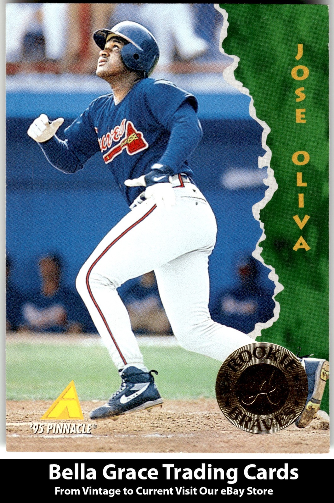 1995 Pinnacle Jose Oliva #140 Atlanta Braves