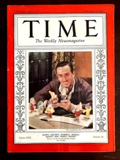 vintage DEC. 1937 TIME MAGAZINE with WALT DISNEY on COVER