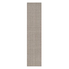 2'7" x 12' Brown Pure Wool Vertical Stripes Design Hand Loomed Runner Rug R91656