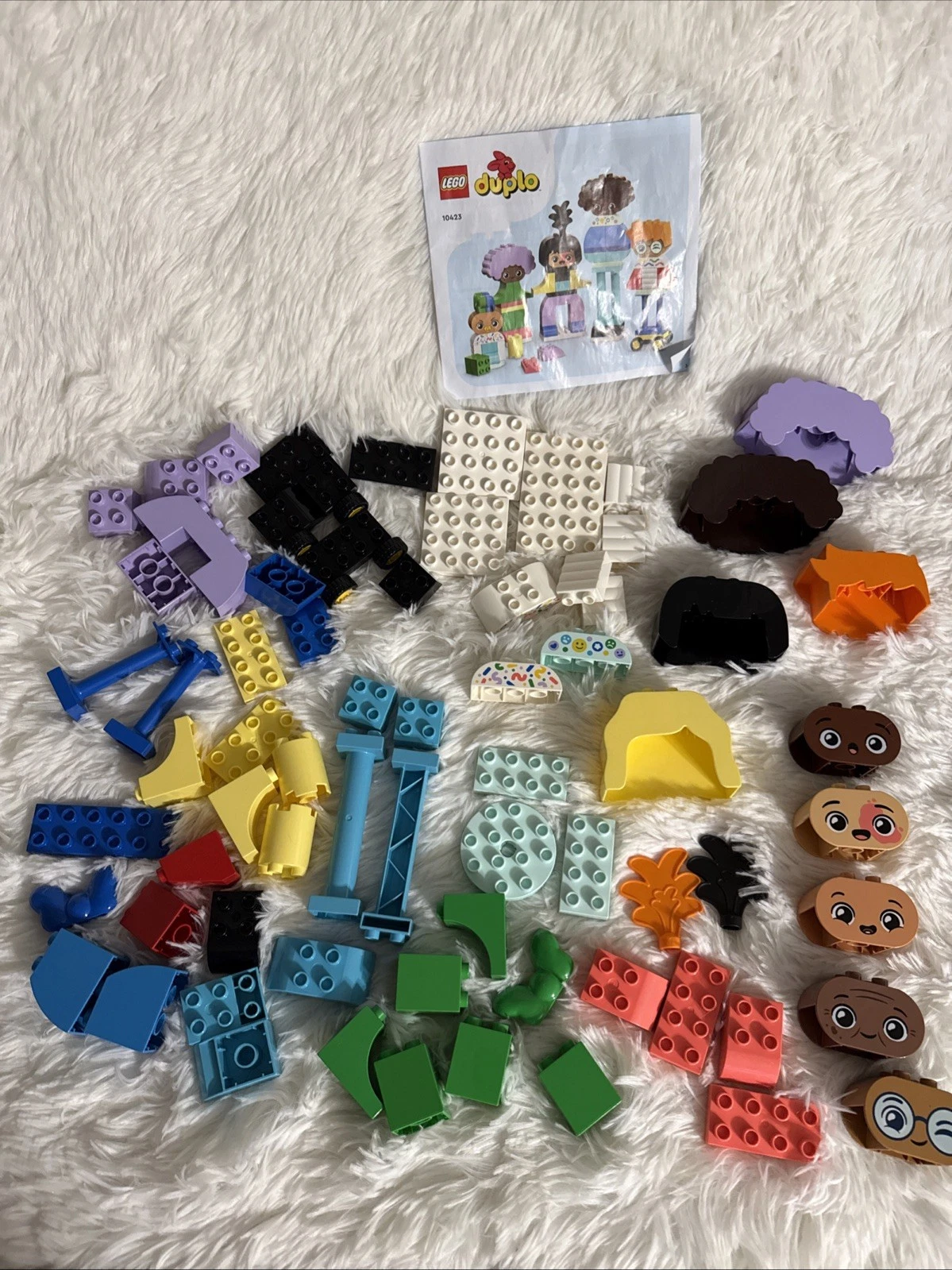 LEGO DUPLO Town 10423 Buildable People Big Emotions Set + Instructions NO BOX