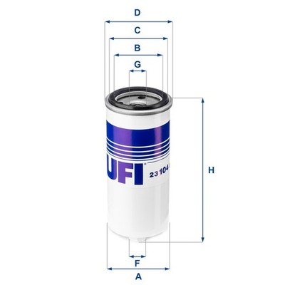 UFI Ölfilter 23.104.00 Filtereinsatz M 14 X1,5