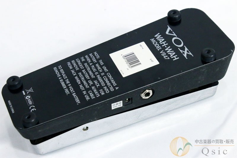 VOX V847 Wah Pedal Vintage Guitar Effects Foot Pedal Used OUT Jack