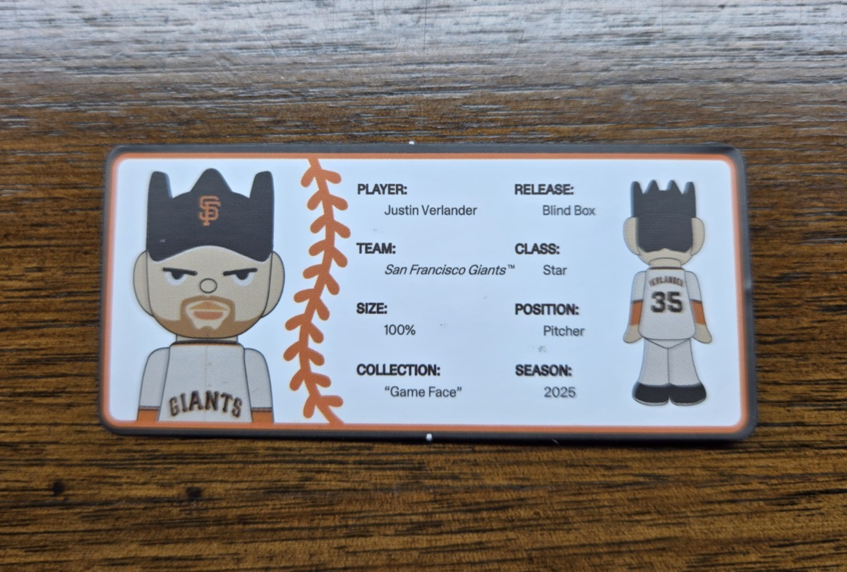 ghostwrite 2025 GIANTS ゲームフェイス　バーランダー Justin Verlander 2025 Ghostwrite Game Face MLB Victory 1st Edition