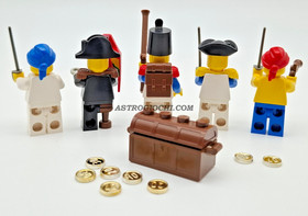 LEGO 6251 PIRATE MINI FIGURES VINTAGE 1989 ORIGINAL COMPLETE 100% BUILDS