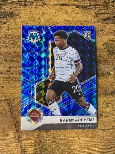 KARIM ADEYEMI 2021-22 Panini Mosaic Road To World Cup Reactive Blue Prizm RC