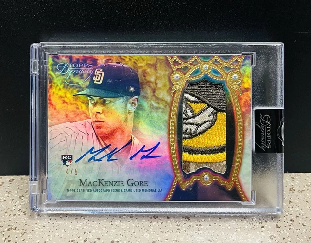 🔥#’D /5🔥2022 Topps Dynasty MacKenzie Gore On Card Auto 4 Color RPA Padres RC🔥