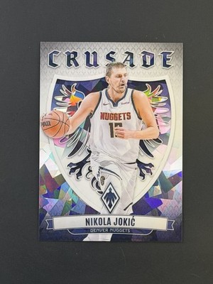 Nikola Jokic 2023-24 Phoenix White Cracked Ice /125 Crusade Center Nuggets #22