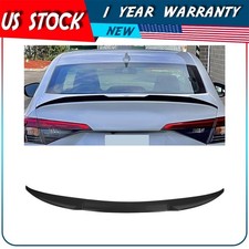 For Honda Civic 4dr 2022 Gloss Black Rear Trunk Lip Spoiler Wing