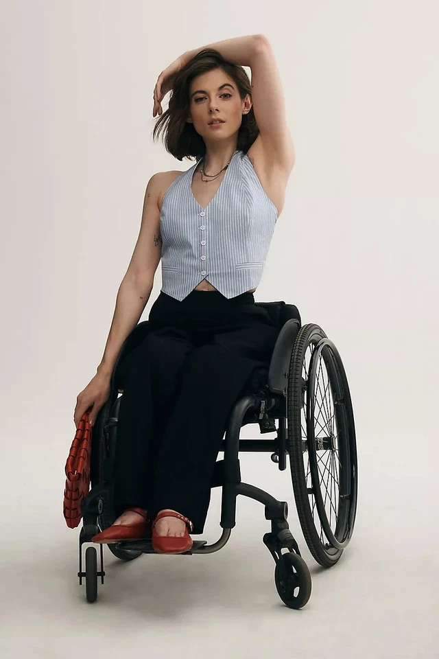 Anthropologie - Pantalones cortos de pierna ancha The Colette Magic Fabric de Maeve - 50 % in situ Foto 3 de 4