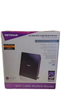 NETGEAR AC1600 Wifi Cable Modem Router C6250 - Black C6250-100NAS 
