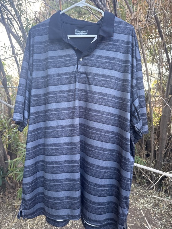 ben hogan performance polo 3xl gray striped