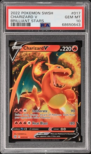 Charizard V graded PSA 10 for sale on eBay
