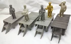 Vintage Trucking Terminal Marx Playset Loading Dock Platforms & Workers