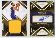 2023 Leaf History Book Stephen Curry AUTO PATCH GOLD HOLO FOIL #1/1 WARRIORS