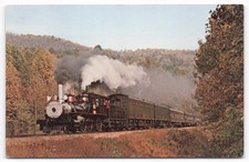 Clinchfield Railroad Steam Loco No. 1 Autumn Leaves Cannonball Postcard 1970