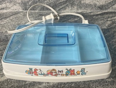Vintage Electric Gerber Hot N' Cold Baby Feeding Dish w/Cover #3718 Tested Works