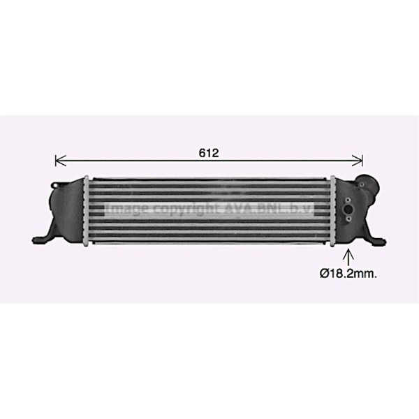 AVA Quality Cooling LadeluftküHler LuftgeküHlt Aluminium FüR Hyundai H-1 Travel-image