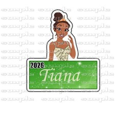 Disney Tiana Title vltd Premade Scrapbook Page Paper Piece die cut